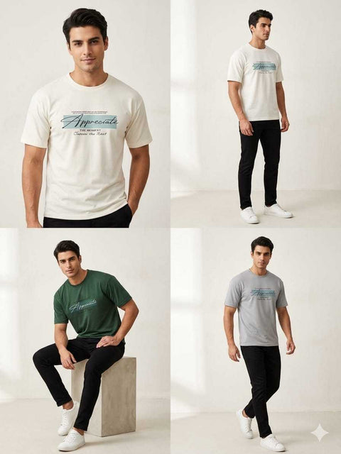 Imported Drop shoulder printed t shirt for Men/Boys